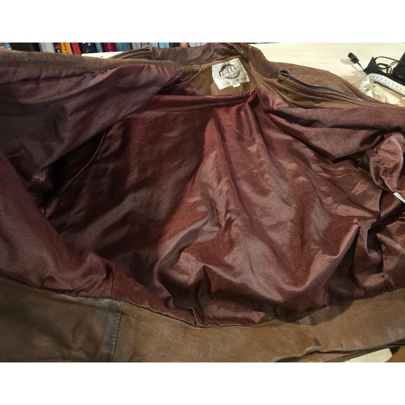 Vintage G-III Global Indentity Leather bomber jacket sz M - Picture 10 of 13